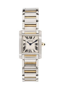 Tank Francaise Yellow Gold and Stainless Steel Quartz