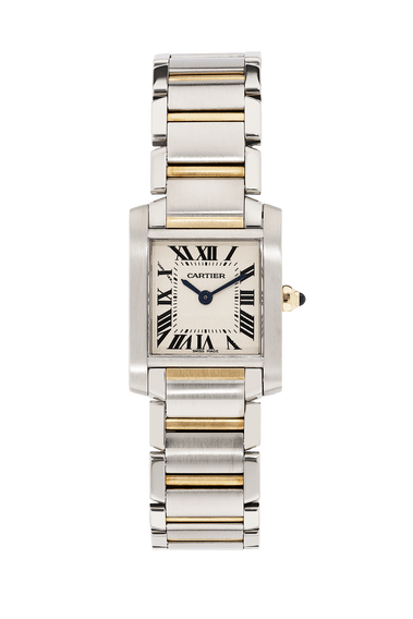 Tank Francaise Yellow Gold and Stainless Steel Quartz