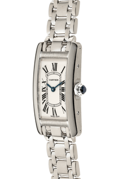 Tank Americaine White Gold Quartz