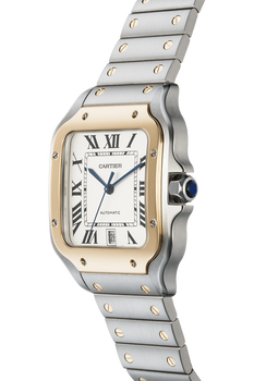 Santos Yellow Gold and Stainless Steel Automatic