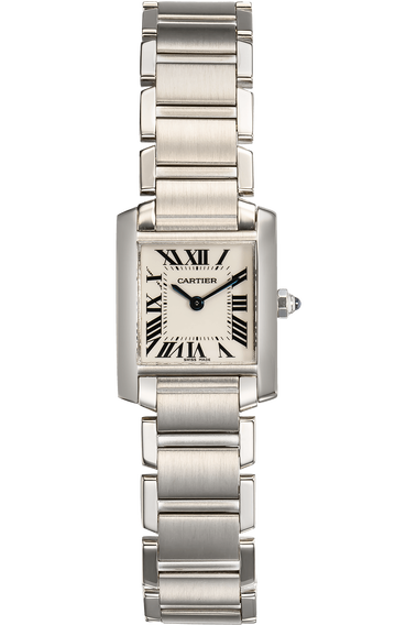 Tank Francaise White Gold Quartz