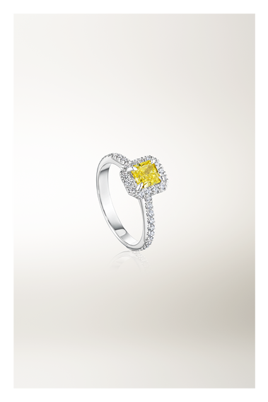 Solitaire Joy Yellow Diamond Ring 0.72 ct.
