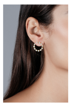 Bar Hoops in Yellow Gold