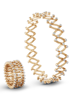 Serafino 1492 Ring Bracelet in Pink Gold
