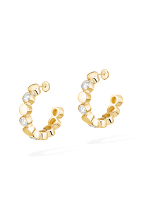 D-Vibes Hoops in Yellow Gold