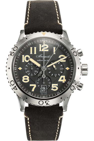 Transatlantique Type XXI Flyback Stainless Steel Automatic