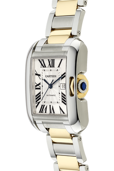 Tank Anglaise Yellow Gold and Stainless Steel Automatic