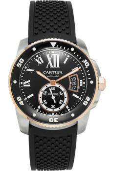 Calibre de Cartier Diver Rose Gold and Stainless Steel Automatic