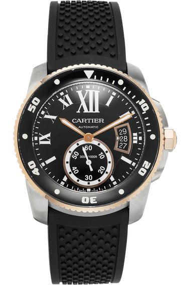 Calibre de Cartier Diver Rose Gold and Stainless Steel Automatic
