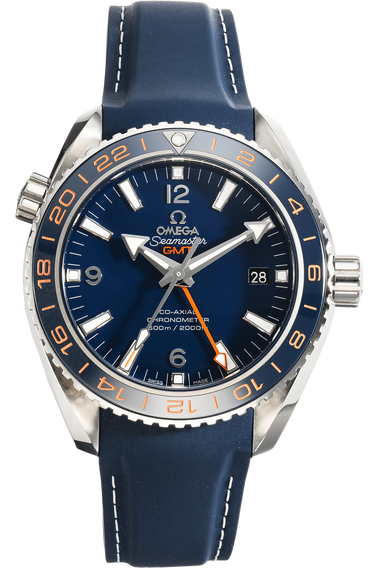 Seamaster Planet Ocean Co-Axial GMT GoodPlanet Stainless Steel Automatic