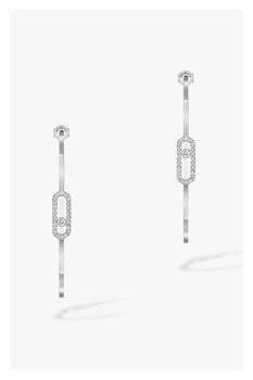 Move Uno GM Hoops in White Gold