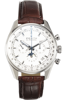 El Primero 410 Complete Calendar Moonphase Stainless Steel Automatic