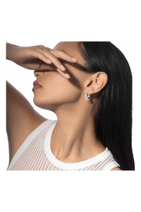 Move Classique Pavé Hoops in White Gold