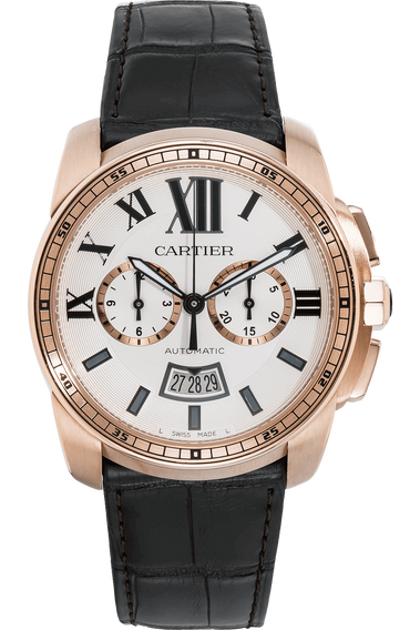 Calibre de Cartier Chronograph Rose Gold Automatic