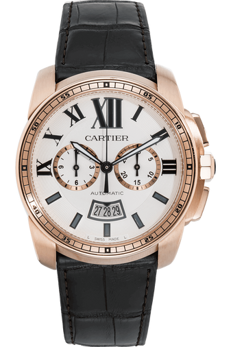 Calibre de Cartier Chronograph Rose Gold Automatic