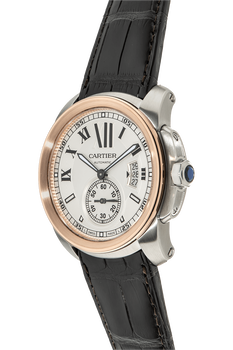 Calibre de Cartier Rose Gold and Stainless Steel Automatic