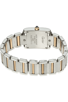 Tank Francaise Yellow Gold and Stainless Steel Quartz