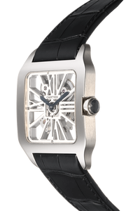Santos Dumont Skeleton White Gold Manual