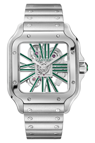 Cartier skeleton santos shop