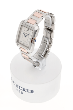 Tank Anglaise Rose Gold and Stainless Steel Quartz