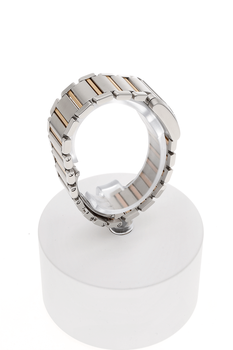 Tank Francaise Rose Gold and Stainless Steel Quartz