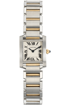 Tank Francaise Yellow Gold and Stainless Steel Quartz