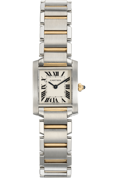 Tank Francaise Yellow Gold and Stainless Steel Quartz