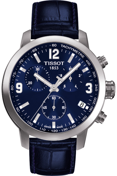 Tissot PRC 200 Men s Blue Chronograph Quartz Sport Watch T0554171604700