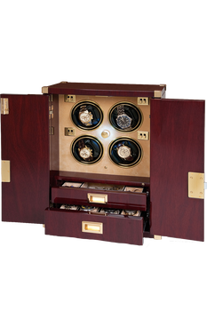 4 Watch Mariner&#39;s Chest Mahogany