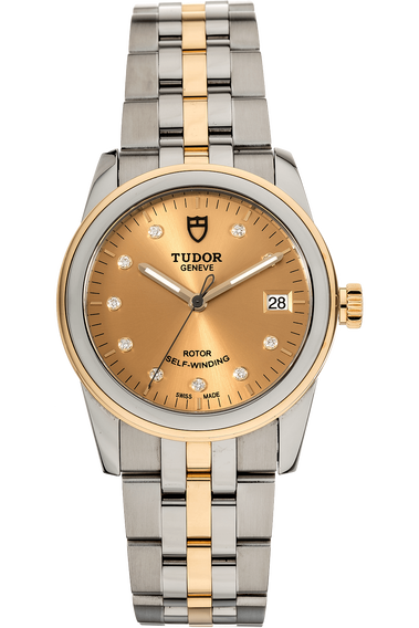 Glamour Date Yellow Gold and Stainless Steel Automatic