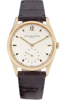 Round Circa 1960s Yellow Gold Manual