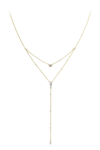 Inner Fire Y-Form Necklace