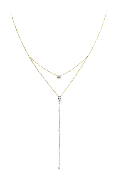 Inner Fire Y-Form Necklace