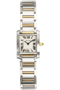 Tank Francaise Yellow Gold and Stainless Steel Quartz