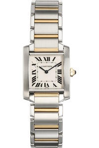Tank Francaise Yellow Gold and Stainless Steel Quartz