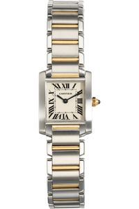 Tank Francaise Yellow Gold and Stainless Steel Quartz