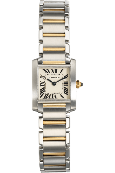 Tank Francaise Yellow Gold and Stainless Steel Quartz