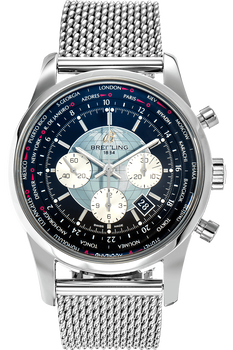 Transocean Chronograph Unitime Stainless Steel Automatic