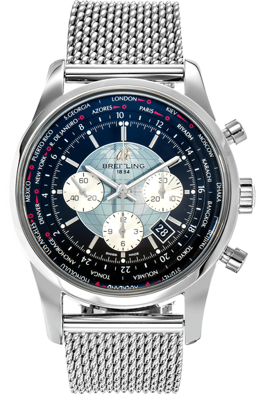 Transocean Chronograph Unitime Stainless Steel Automatic