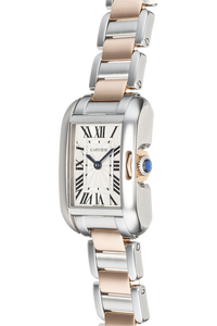 Tank Anglaise Rose Gold and Stainless Steel Quartz