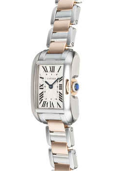 Tank Anglaise Rose Gold and Stainless Steel Quartz
