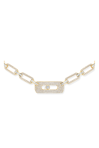 Move Link Full Pave Chain Necklace