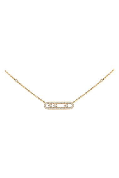 Baby Move Pav&eacute; Pendant in Yellow Gold