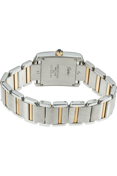 Tank Francaise Yellow Gold and Stainless Steel Quartz