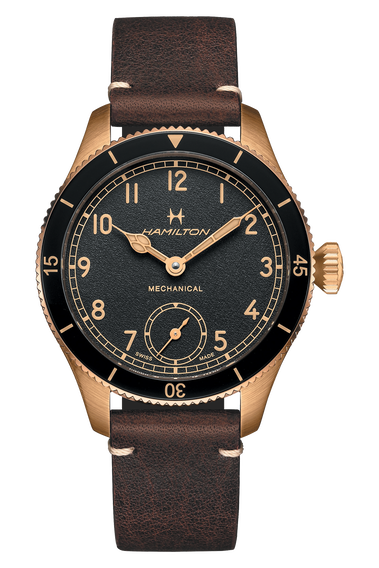 Khaki Aviation Pilot Pioneer Small Second Mechanical 43mm