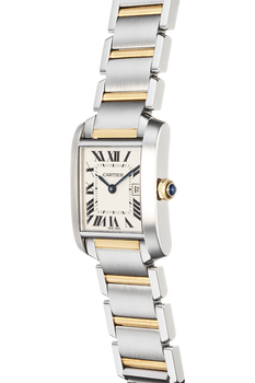 Tank Francaise Yellow Gold and Stainless Steel Quartz