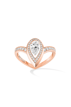 Fiery Ring 0.30CT in Pink Gold