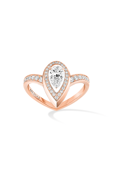 Fiery Ring 0.30CT in Pink Gold