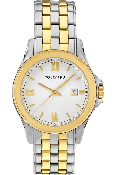 Men's tourneau watch discount 42mm stainless steel