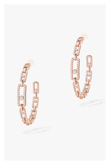 Move Link MM Hoops in Pink Gold